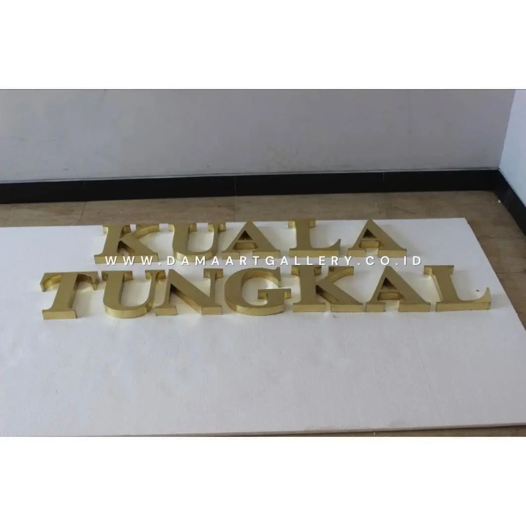 Huruf Letter Tembaga Kuningan Custom